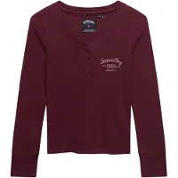 Superdry Athletic Button Down Pitkähihainen T-paita