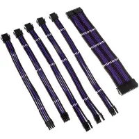 Kolink Core Adept Braided Cable Extension Kit - Jet Black / Titan Purple, jatkokaapelisarja