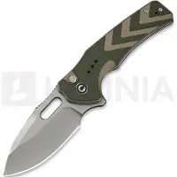 CIVIVI Vexron, Milled Green & Tan G-10, Stonewash