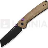 Kizer Cutlery Madrac 14C28N kääntöveitsi, Brown Norplex Ultrex, Black PVD