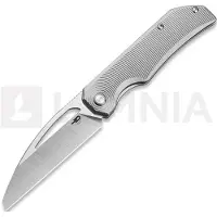 Bestech Mini Taipan - Vertical Satin+Flat Satin - Titanium kääntöveitsi, Beadblasted