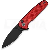 CIVIVI Mini Shakan C20052F-2 Blackwashed Nitro-V, Red Aluminium, pocket knife