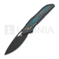 Bestech Senu - PVD - Titanium w/Camo CF kääntöveitsi