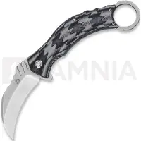 QSP Knife Eagle Karambit kääntöveitsi, harmaa