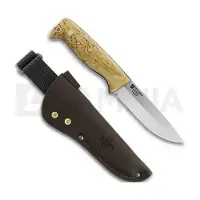 Peltonen Knives M07 Full Tang, visakoivu, ruskea nahkatuppi