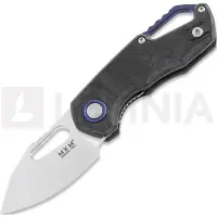 MKM Knives Isonzo M390 Clip Point kääntöveitsi, marble carbon fiber