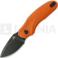 Twisted Assisted Fortis Drop Point kääntöveitsi, Orange G-10, Blackwash