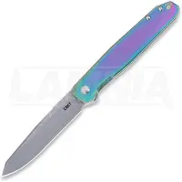 CRKT Facet Damascus kääntöveitsi, Iridescent