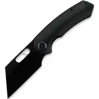 Kunwu Knives Primo - DLC - Titanium kääntöveitsi, Raindrop Texture + PVD