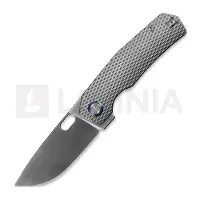 Kunwu Knives Tao III - Satin - Titanium kääntöveitsi, Diamond Texture