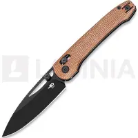 Bestech Cobber - Black PVD - Micarta kääntöveitsi, ruskea