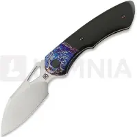 Olamic cutlery WhipperSnapper BL kääntöveitsi, Entropic Titanium & Black Micarta
