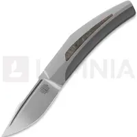 Reate Small Krypton kääntöveitsi, Bead Blast Ti/Red Dark Matter CF