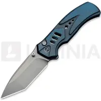 We Knife Zentron WE24094-4 Stonewashed Böhler M390, Blue Titanium, pocket knife