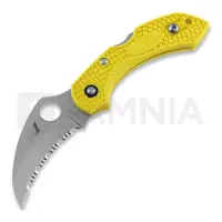 Spyderco Dragonfly 2 Salt Hawkbill C28SYL2HB serrated pocket knife