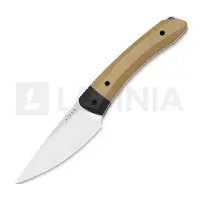 Kizer Cutlery Momo Fix 3 S35VN veitsi, Brown Norplex Ultrex & Carbon Fiber, Satin