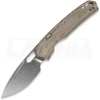Vosteed Psyop 332 - Stonewash - Micarta kääntöveitsi, vihreä