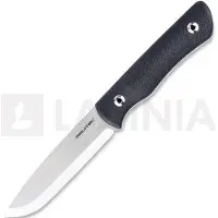 RealSteel Bushcraft Plus II Scandi veitsi, Black G-10, Satin