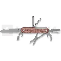 Mercury Duca 7 - Elmax - Red Burlap Micarta kääntöveitsi