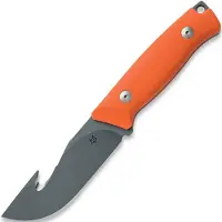 Fox knives Knives Rifle Ejector FX-663 OR, Orange G10 fixed knife, Raven Knives design