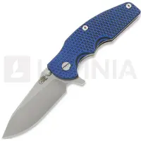 Hinderer Jurassic Magnacut Slicer Flat Grind kääntöveitsi, Stonewash, Blue/Black