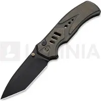 We Knife Zentron WE24094-3 Blackwashed Böhler M390, Bronze Titanium, pocket knife