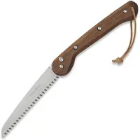 Woxna Ljusnan 180 mm + Alfta leather sheath retkisaha, cognac
