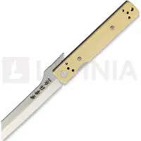 Kanetsune Brushed Brass Linerlock kääntöveitsi