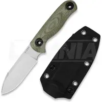 Kizer Cutlery Drop Bear Fix 3 14C28N veitsi, Green Micarta, Stonewash