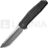 We Knife Shadowfire Damasteel, Bronze/Black Titanium