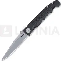 CRKT Fidus 4220 Stonewashed 12C27, Black GRN, pocket knife, Michael Walker design