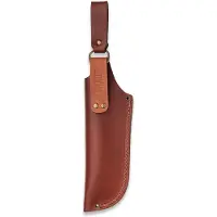 Woxna Alfta Leather sheath - 180 mm, cognac