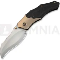 We Knife Orc Boss kääntöveitsi, Champagne Ti/Twill CF, Stonewashed