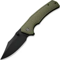 CIVIVI Vexillum, Milled OD Green G-10, Black SW