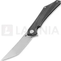 Bestech Kamoza - Stonewash - Titanium kääntöveitsi, harmaa