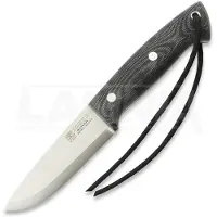 Joker Ranger Scandi puukko, Black Canvas Micarta, Firesteel