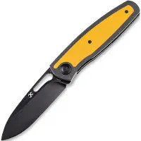 Kansept Knives Mato Twill CF/Yellow G-10 kääntöveitsi