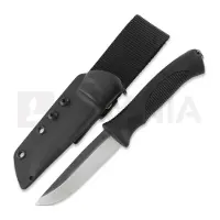 Rokka Korpisoturi puukko, musta, kydex tuppi