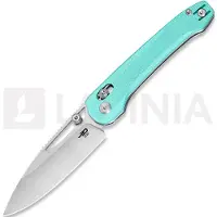 Bestech Cobber - Stonewash + Satin - G10 kääntöveitsi, light blue