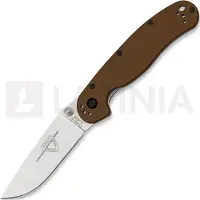 Ontario RAT-2 kääntöveitsi, satin, ruskea