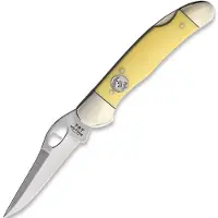 Bear & Son Lockback Yellow Delrin kääntöveitsi