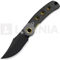 Kizer Cutlery Pioneer Clip Point kääntöveitsi, Marble Carbon Fiber & Titanium, DLC