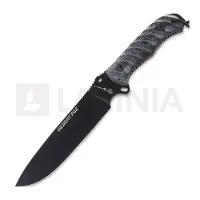Nieto Desert Fox veitsi, black micarta, musta terä