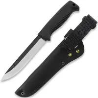 Peltonen Knives Peltonen M95 Ranger Puukko Uncoated with Leather Sheath - Black