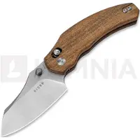 Kizer Cutlery Vanguard Bulldog V3672A2, Satin Nitro-V, Mkuruti Wood, pocket knife, O.SHO design