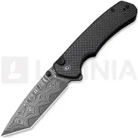 CIVIVI Brazen Button Lock C19059C-DS1 Damascus, G10 Carbonfiber Overlay, pocket knife