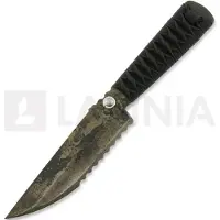 Hot Metal Knives Rivet Lock Reverse Blade veitsi, Oilhardened