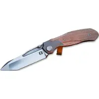 Null Knives Vandal - Brown Micarta kääntöveitsi