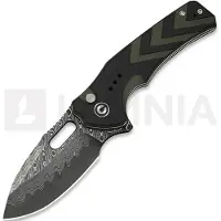 CIVIVI Vexron C24066-DS1 Damascus, Black &amp; Green G10, pocket knife