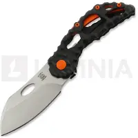 Olamic cutlery Busker M390 Largo kääntöveitsi, Volcanic Carving & Funky Holes